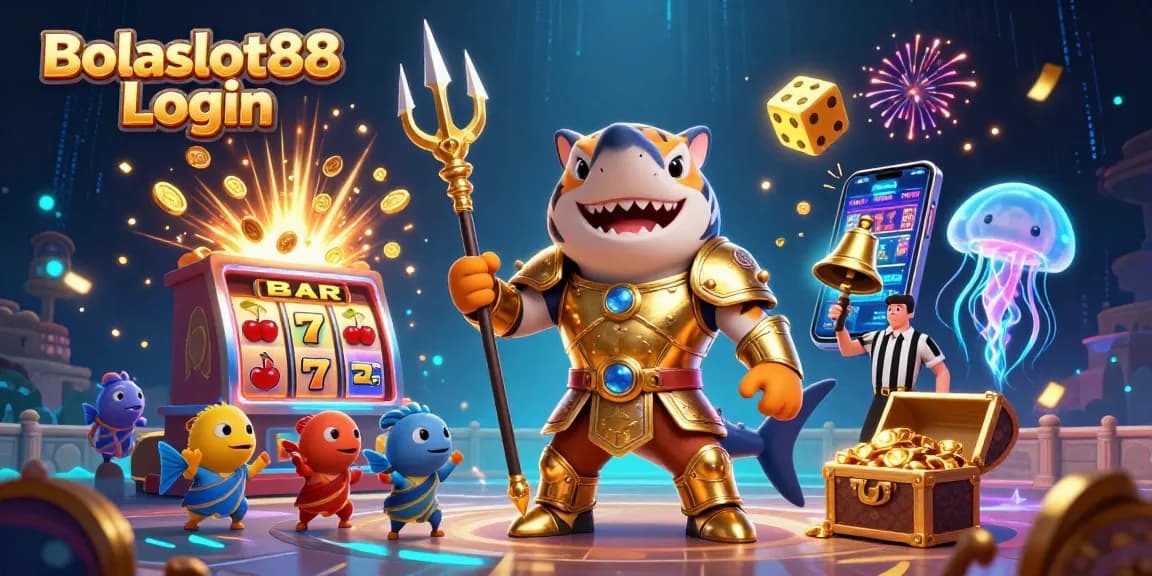 Experience Bolaslot88 Login with thrilling slot machines and dynamic jackpots in this vibrant underwater scene.