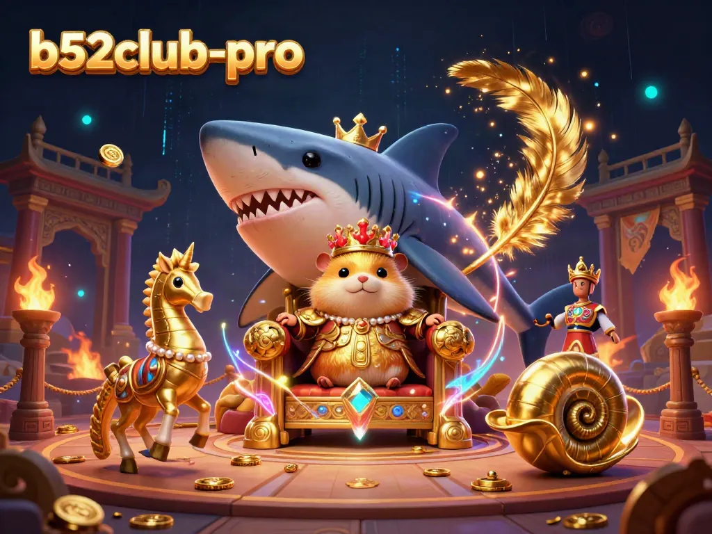 Engage in thrilling gameplay at b52club-pro featuring a vibrant 3D casino scene!