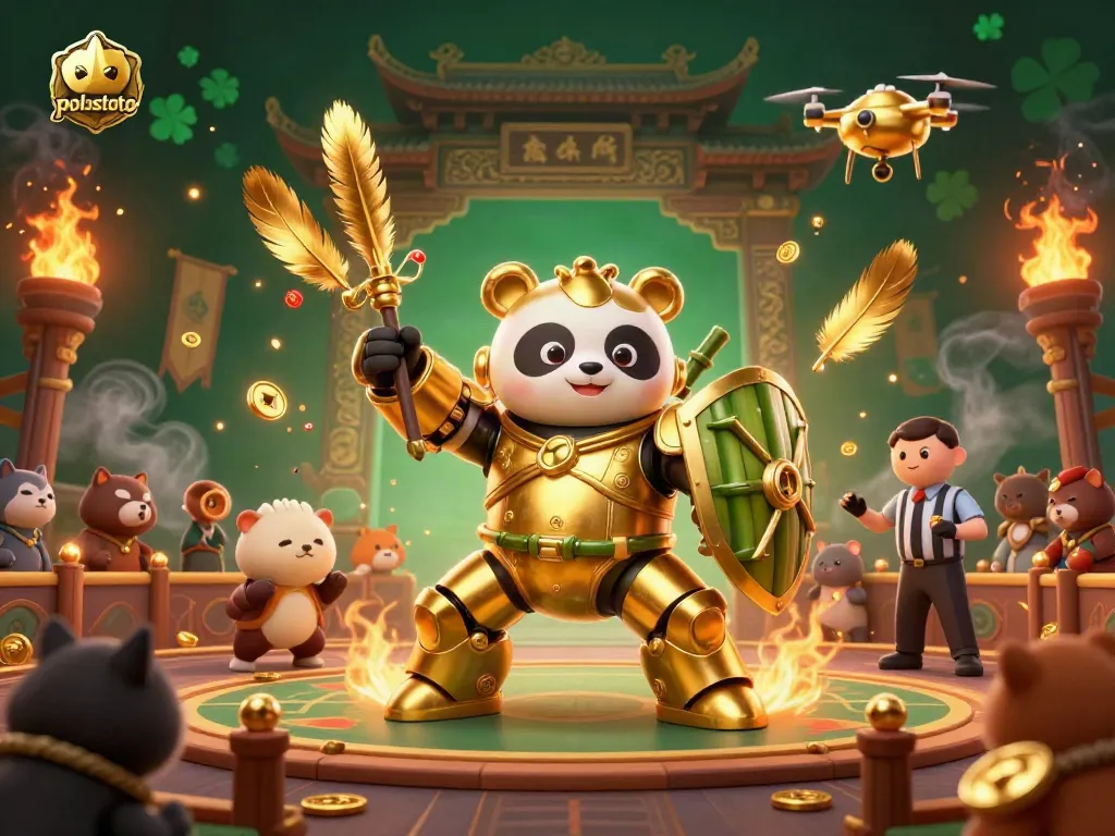 Experience the thrill of winning at Polostoto with dynamic gambling action and vibrant 3D illustrations.