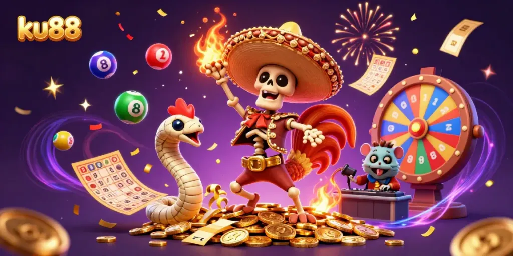 Join the festive excitement with ku88, showcasing a vibrant celebration of gaming and casino thrills.