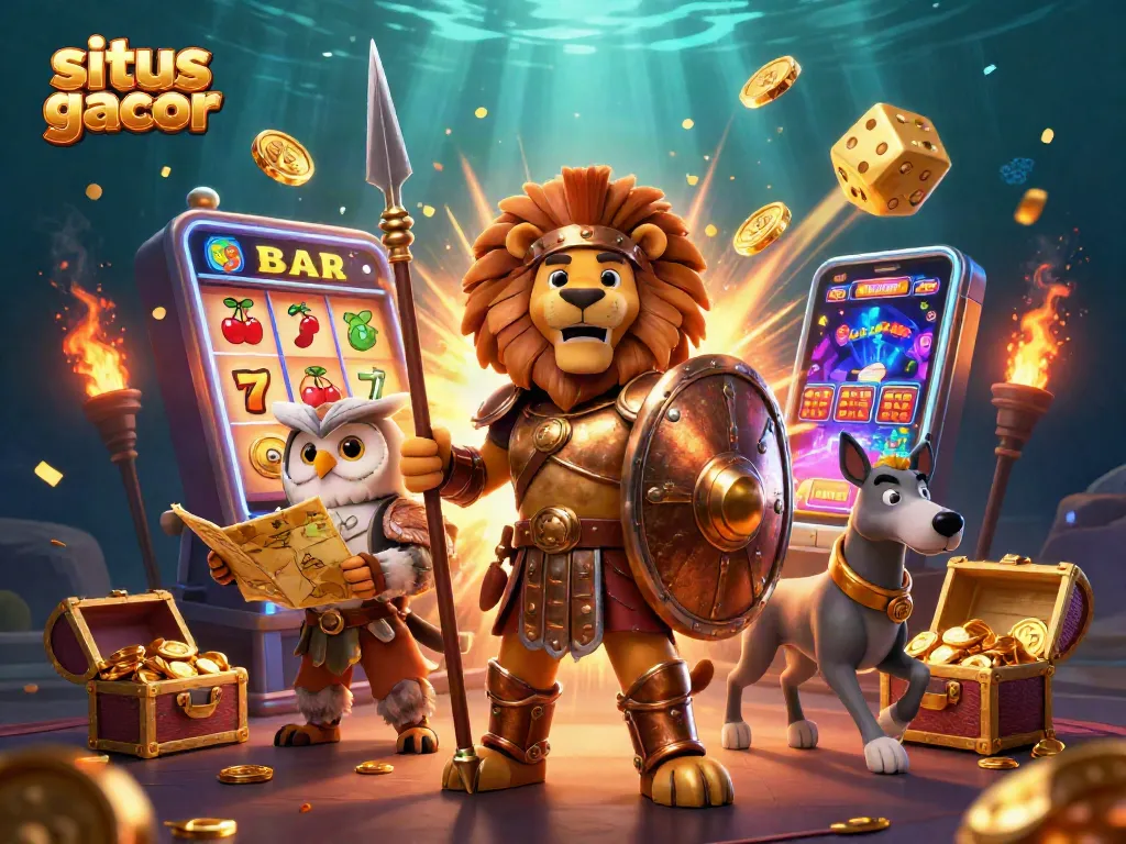 Experience excitement with situs slot gacor as a Spartan lion leads an epic jackpot adventure.