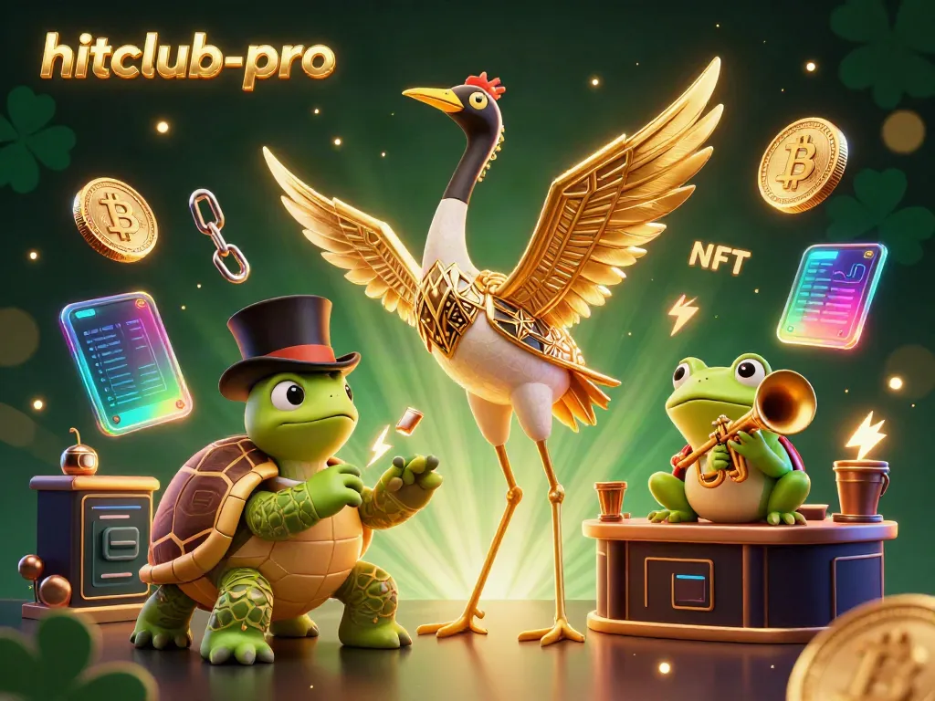 Experience the excitement of hitclub-pro, featuring vibrant casino characters and crypto elements in a dynamic scene.