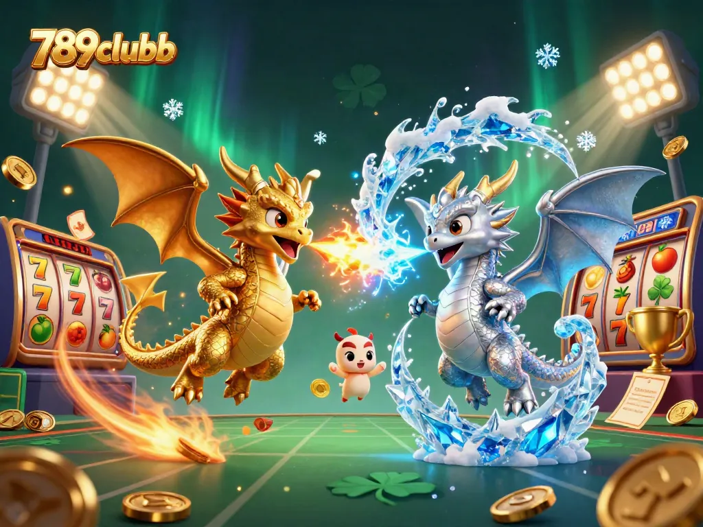 Engage with 789clubb's dynamic casino experience featuring 3D dragons and exciting slot elements.